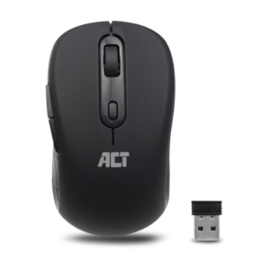 ACT Draadloze Muis Zwart - 1600 DPI Rechtshandig