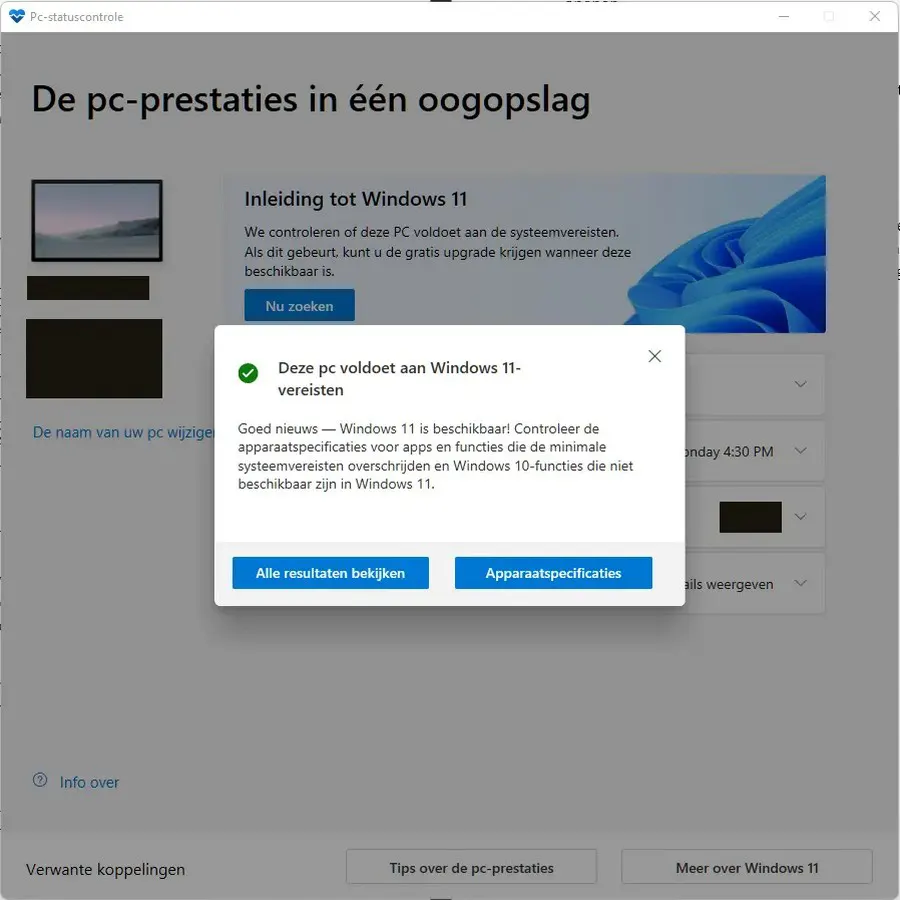 Geschikt voor Windows 11